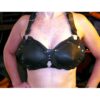 Female Harness With Removable Leather Breast Plates
