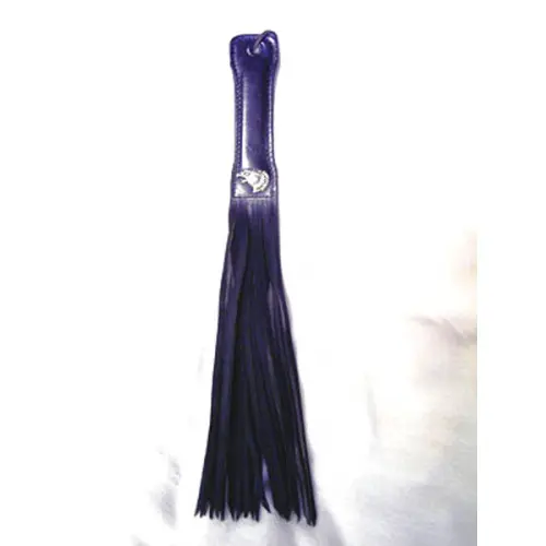 A Blue Color Tassel With a Metallic Knob to Hold
