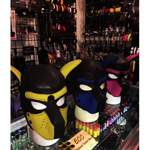 Yellow, Pink and Blue Color Leather Figure Shapes