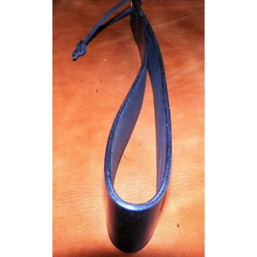 A Navy Blue Color Leather Band Shot From Top