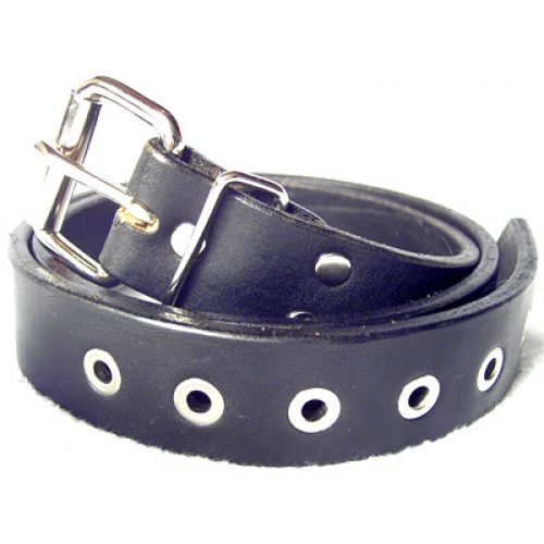 1-1/2″ Wide Leather Belt With Eyelets