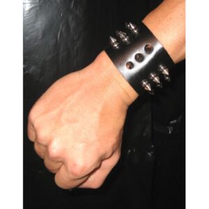 1-1/2 Inch Wide Spiked Wrist Band