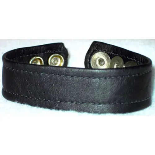 Black Leather Strap With Adjustable Setting Back