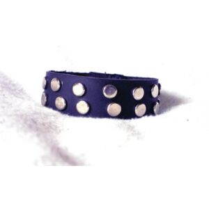 1" Wide Leather Wrist Band With Studs
