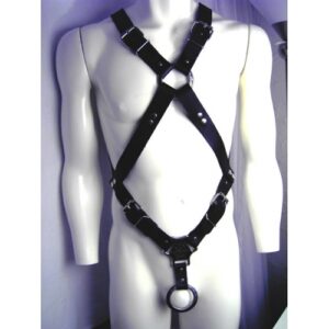 1-1/4" Wide Crisscross Leather Harness