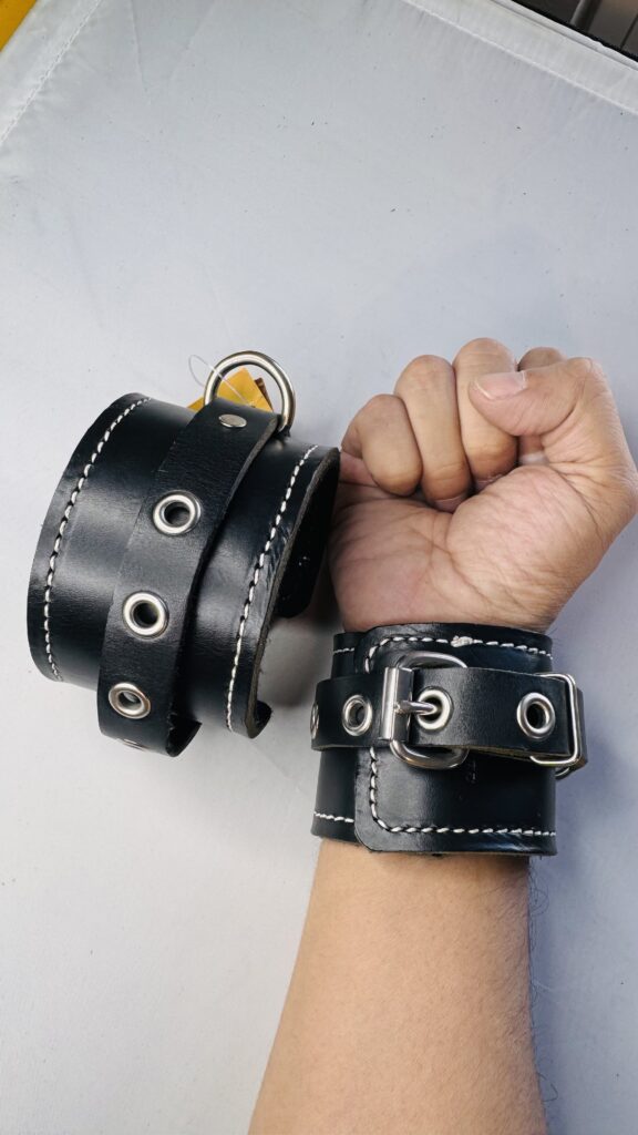 White Stitch Eyelet Cuff